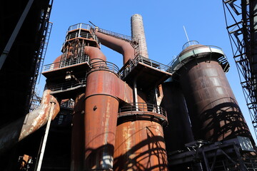 World Heritage Site Völklingen Ironworks in Saarland on 09/11/2022