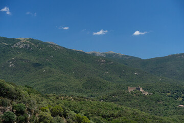 Obraz premium View of the castle in Requesens