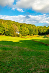 Obraz premium Spätsommerwanderung durch die schöne Natur von Schmalkalden - Thüringen - Deutschland