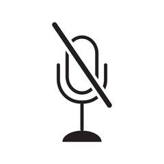 Microphone Syimbols Icon Vector Illustration