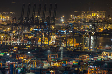 Yantian harbour in Shenzhen China