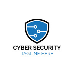 Cyber security concept World  security logo design protect shield logo vector creative logo design.