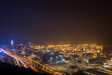 Fototapeta na wymiar Yantian harbour in Shenzhen China