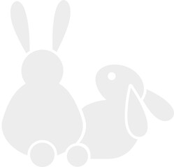Cute cartoon rabbit