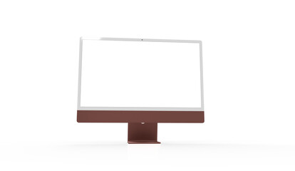Obraz premium Mockup of modern desktop computer isolated