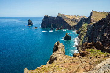 Atlantik Küste von Madeira, Portugal