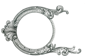 U.S. dollar border with empty transparent middle area