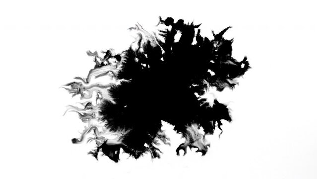 6 Ink drops in white 