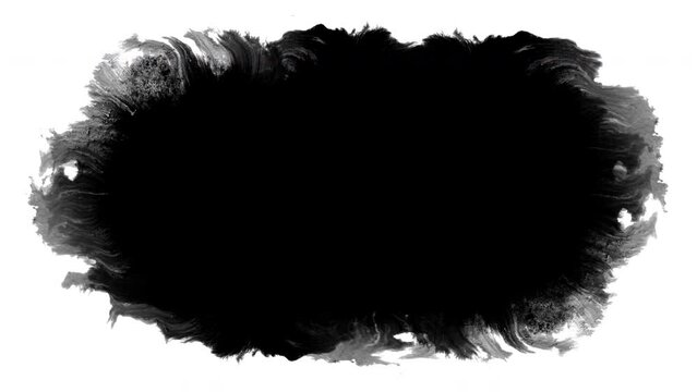 6 Ink drops in white background