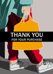 Thank you for your purchase customizable Card template