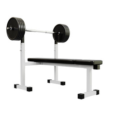 Barbell bench isolated on background