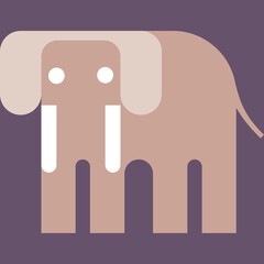 Animal flat icon vector illustration