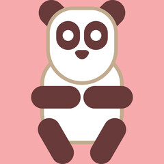 Animal flat icon vector illustration