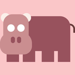 Animal flat icon vector illustration