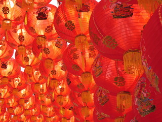 red lantern.  Chinese New year. lamps. season. red lantern