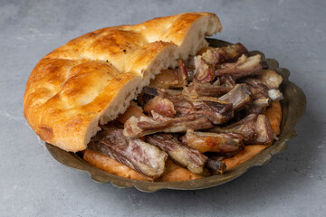 Traditional delicious local Turkish food; Buryan kebab. It is a meat dish that belongs to Siirt and Bitlis regions. It is also called 