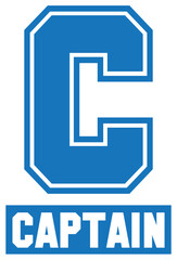 Fototapeta premium Letter C - Captain Patch