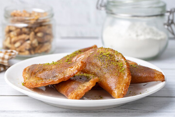 Traditional Turkish Dessert Tas Kadayif