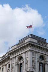 UK flag half-masted after The Queen's dead