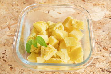 レンチンしてカットしたキタアカリ