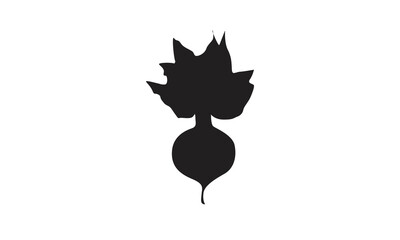 Radish vector Vintage logotype illustration design 