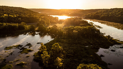 Little GreenLeaf Lake in Oklahoma at Sunrise