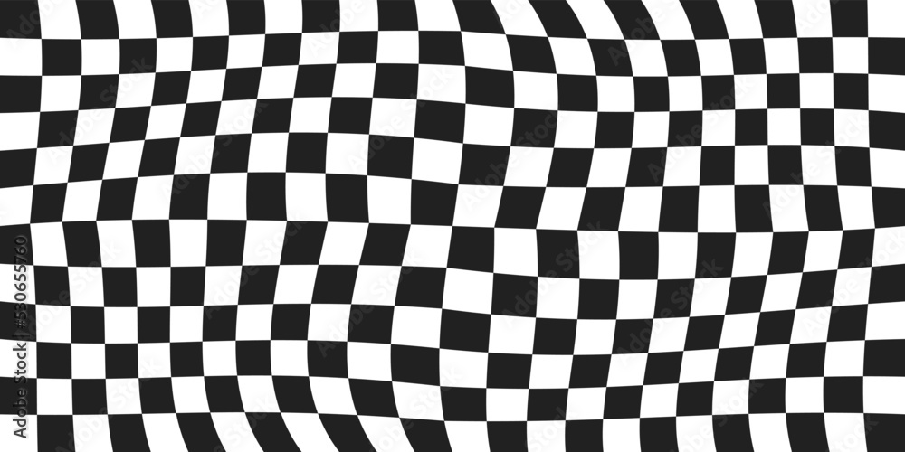 Poster The pods are convex. Seamless monochrome pattern, vector racing flag. Print and decoration, stylish surface decoration.