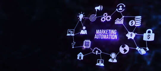 Internet, business, Technology and network concept. Planning marketing strategy. 3d illustration.