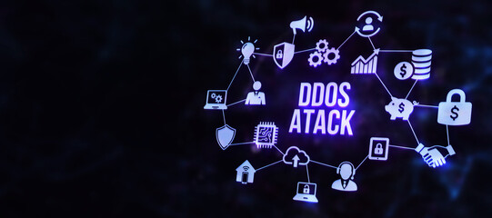 Fototapeta premium Internet, business, Technology and network concept. Cyber security data protection business technology privacy concept. 3d illustration