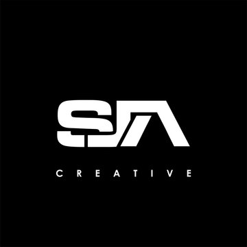 SJA Letter Initial Logo Design Template Vector Illustration