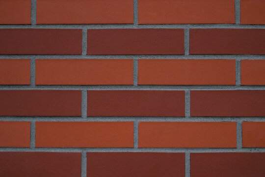 Fototapeta Tekstura, ściana z pomarańczowej i czerwonej cegły