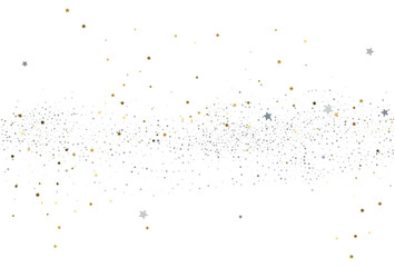 Christmas light gold and light silver glitter confetti texture.