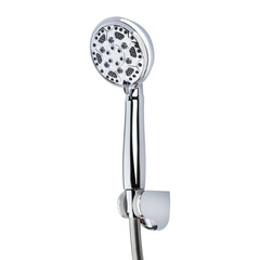 shower head on holder isolated on white background