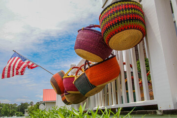 colorful baskets