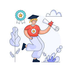 Premium flat illustration of task list 