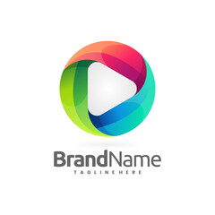 Colorful Circle Media Logo on white background