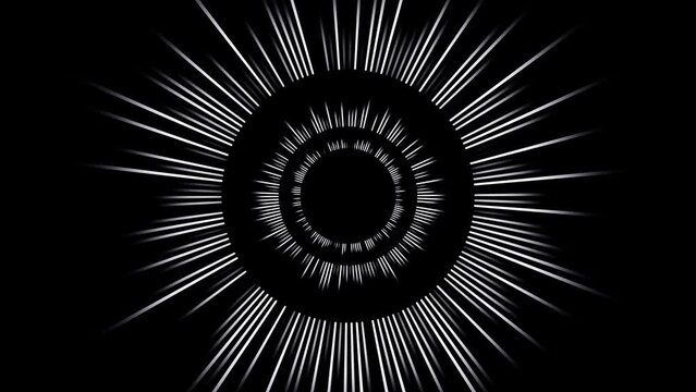 Black and white abstract equalizer led neon glowing seamless animation