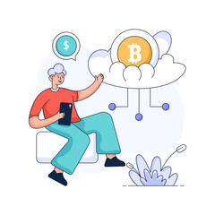 Premium flat illustration of task list 