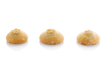 Biscuits isolated on white background. Close-up