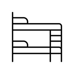 bunk bed vector icon