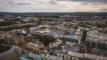 aerial view of Bristol, United Kingdom