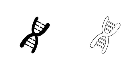 Dna molecule vector icon.