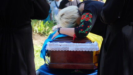Ukraine. War. The funeral of Ukrainian soldiers who died during the Russian invasion of Ukraine....