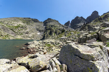 Landscape of Rila Mountain near The Scary lake, Bulgaria