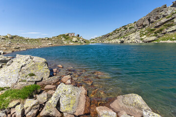 Landscape of Rila Mountain near The Scary lake, Bulgaria