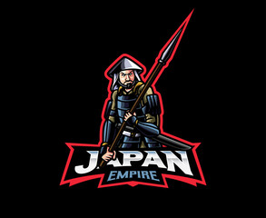 Japan empire mascot logo design