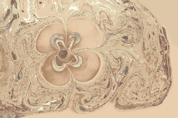 Ebru  marbling floral patterns.  . Unique art  Liquid marbling  texture  background