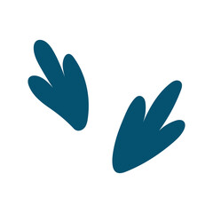 Dinosaur foot print icon