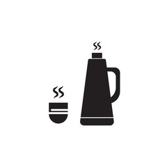 thermos icon logo vector design template