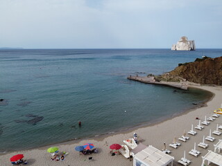 Obraz premium The sea of Masua beach, south Sardinia, with the 